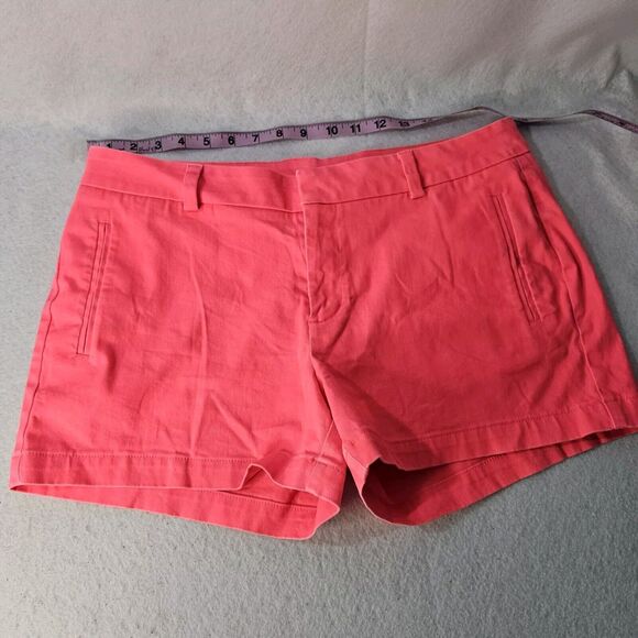 A.N.A Twill Neon Hot Pink Shorts Sz 12 Chinos Slit Pockets - Picture 2 of 6